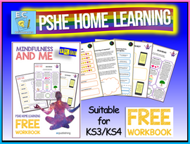 PSHE KS3 KS4 Mental Health Workbook Mindfulness