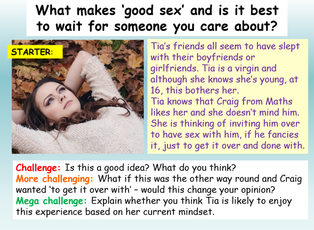 Good, Healthy Sex RSE Lesson
