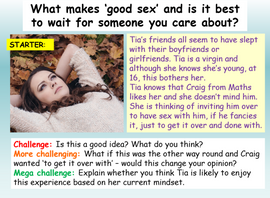 Good, Healthy Sex RSE Lesson