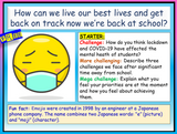 Back to school after lockdown (Recovery Transition Curriculum) COVID 19 KS4 KS5