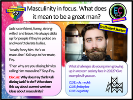 Celebrating Masculinity PSHE Lesson