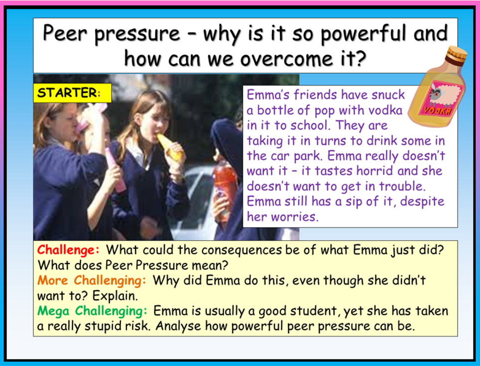 Peer Pressure - PSHE Lesson