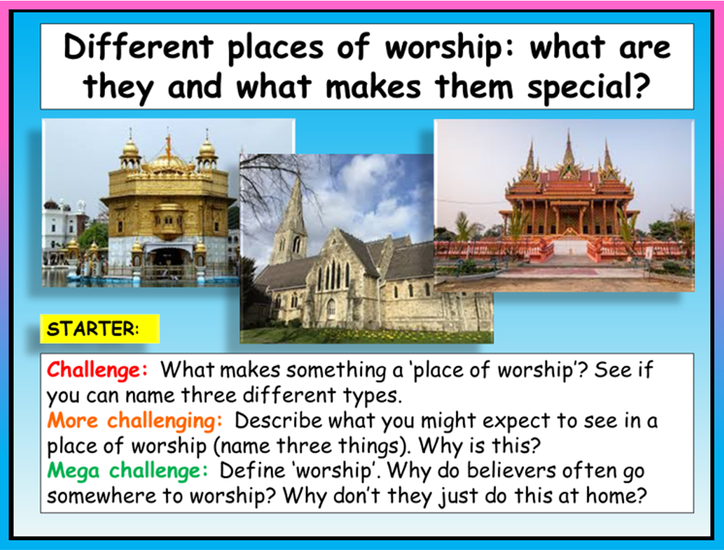 Places of Worship RE Lesson