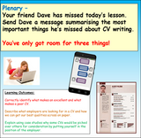 CV Writing - Careers Lesson