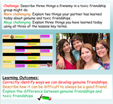 Friendships - falling out and making friends PSHE