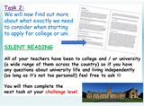 Applying to college or university PSHE lesson