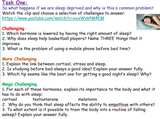Rest, sleep and sleep deprivation PSHE lesson