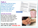 Forced Marriage PSHE Lesson