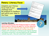 Applying to college or university PSHE lesson