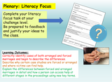 Forced Marriage PSHE Lesson