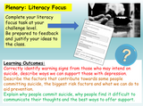 Suicide Mental Health Lesson PSHE