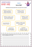 PSHE KS3 KS4 Mental Health Workbook Mindfulness