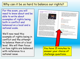 Human rights in conflict and in balance - Edexcel Citizenship