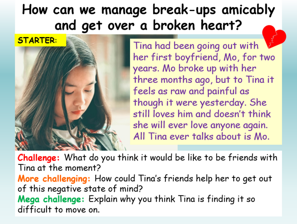 Relationships and Break-Ups PSHE / RSE