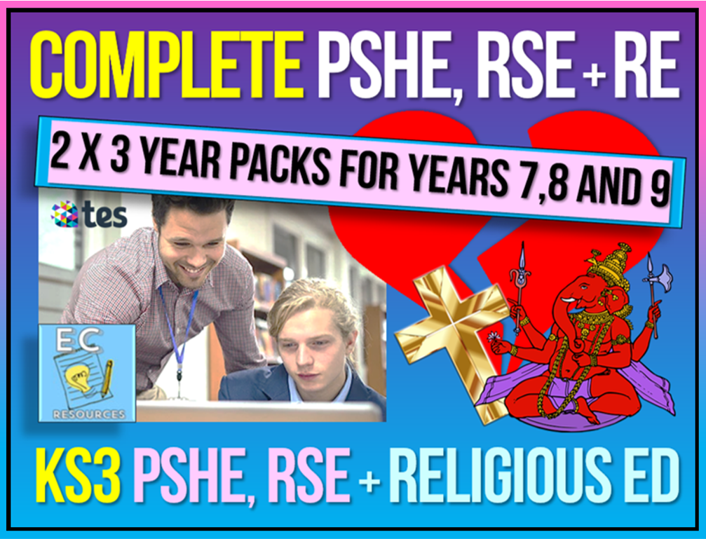 3 Years' Complete KS3 RE + 3 Years' Complete KS3 PSHE / RSE