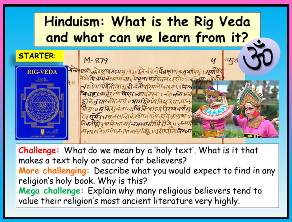 Rig Veda Hinduism RE lesson