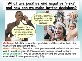 Risk Taking PSHE Lesson