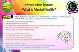 Mental Health Introduction PSHE Lesson