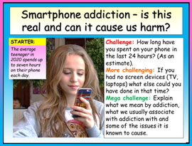 Smartphone Addiction PSHE