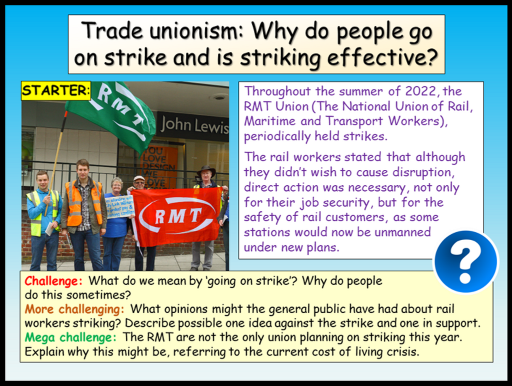 Strikes and Trade Unions Citizenship