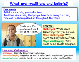 Traditions, Facts and Beliefs RE