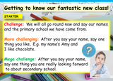 Transition to secondary school lesson