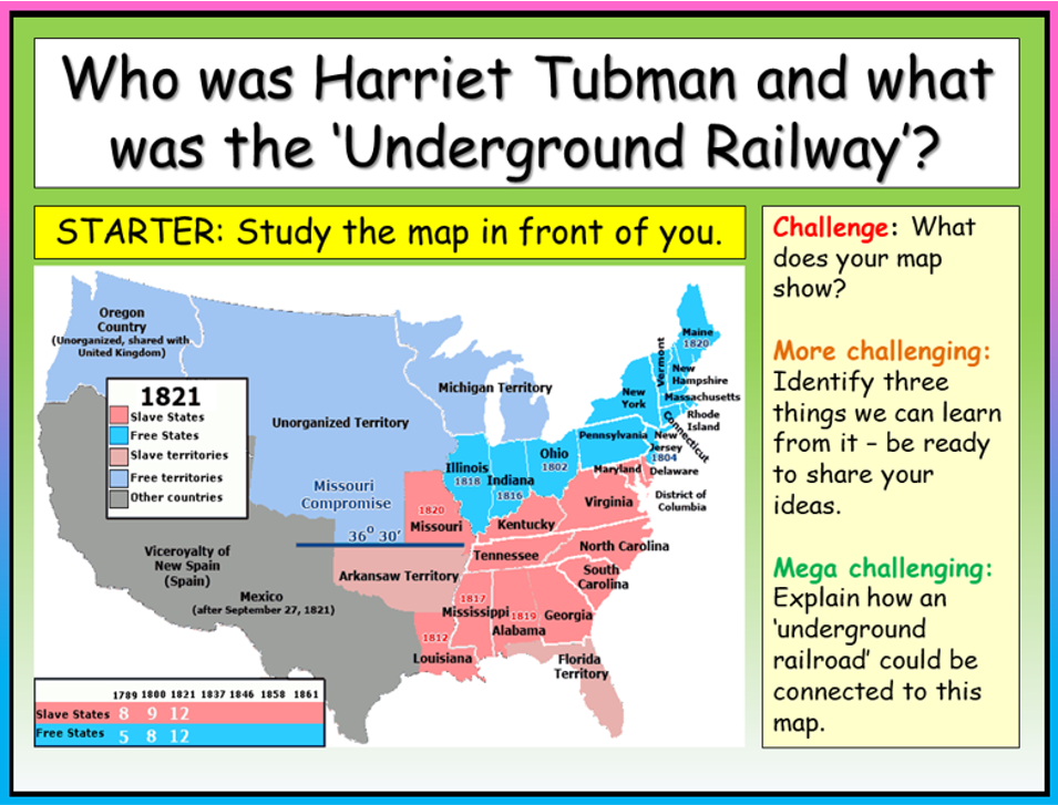 Black History - Harriet Tubman and the Underground Railroad