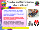 Ableism Disability Prejudice and Discrimination PSHE Lesson