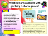 Gambling Risks and Consequences PSHE Lesson