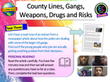 County Lines, Gangs, Weapons and Exploitation PSHE Lesson