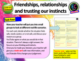 Friendship, Trust and Instincts PSHE Lesson 2026