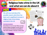 Religious Hate Crimes in the UK - Citizenship / PSHE Lesson