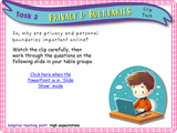 Year 3 - Privacy and Boundaries