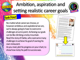 Ambitious, Aspirational but Realistic Careers - PSHE Lesson