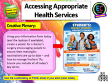 Freshers' Flu, Meningitis, Vaccinations and Health Services KS5 PSHE Lesson