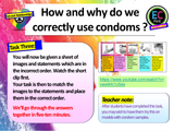 Correct Condom Use - Contraception lesson PSHE