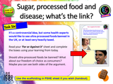 Sugar and Processed Food Healthy Diet PSHE Lesson