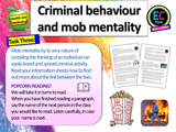 Criminality and Mob Mentality (UK RIOTS 2024) PSHE Lesson