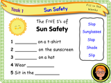 Sun safety - KS1 - Year 1