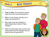 Year 5 - Boys' Puberty PSHE