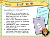 Year 5 - Girls' Puberty PSHE Lesson