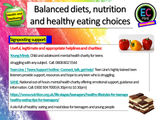 Balanced diet and nutrition PSHE lesson