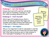 Year 4 - Real Life and Online Friendships (Loneliness)