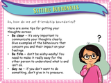 Friendship boundaries