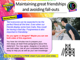 Friendships and Fall-outs PSHE Lesson