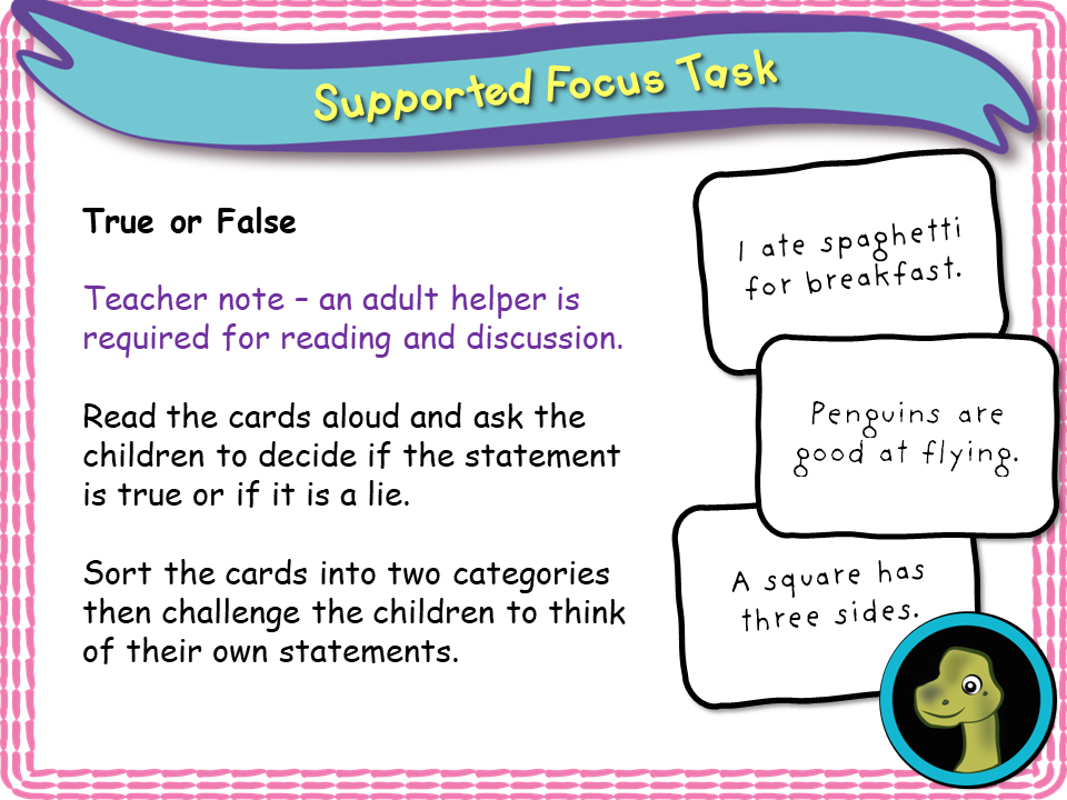 New! Telling the Truth - EYFS/Reception – EC Publishing