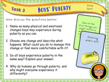 Year 5 - Boys' Puberty PSHE