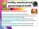 Menstrual, gynaecological, reproductive health and fertility PSHE lesson