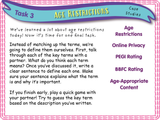 Year 4 - Age restrictions