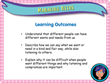 Year 3 - Managing Needs - Assertive and Controlling Behaviour